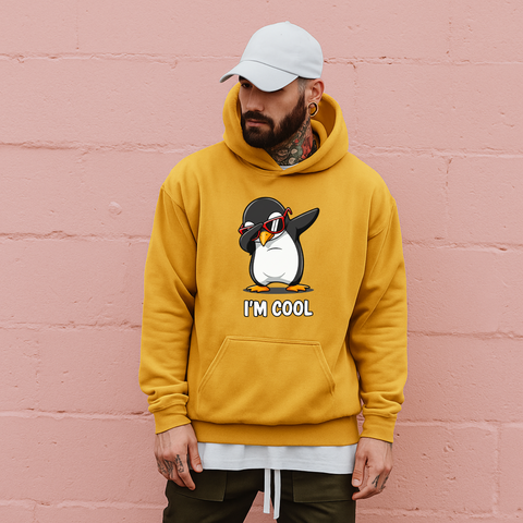 I’m Cool – Cute Penguin Hoodie with Attitude
