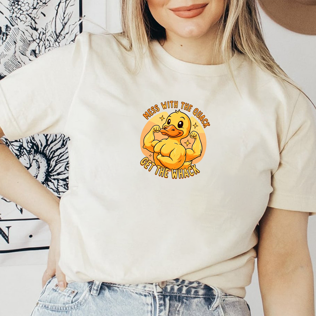 Mess with the Quack – Funny Duck T-Shirt with Attitude