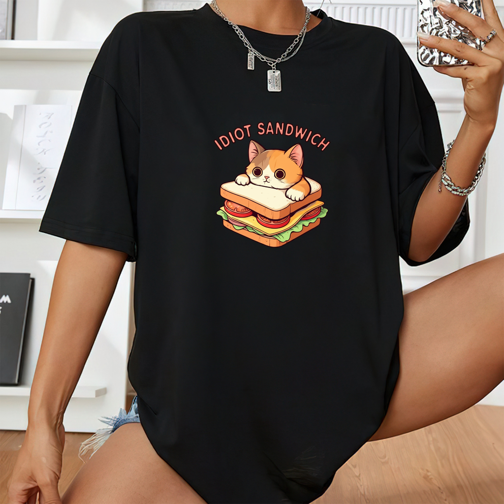 Catwich Time – Funny Sandwich Cat T-Shirt